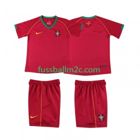 Fußballtrikots Portugal 2006 Retro Kinder Heim Trikotsatz